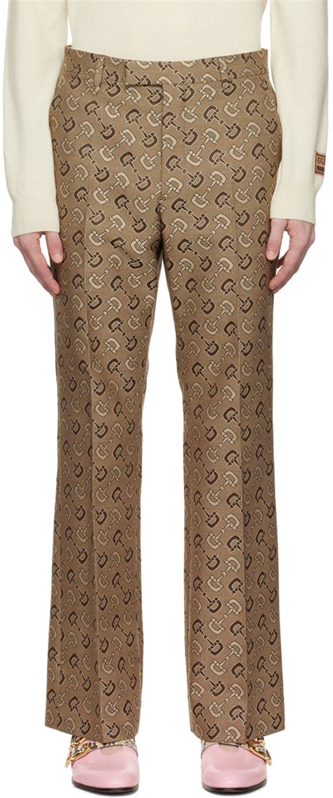 brown gucci trousers|Gucci trousers sale.